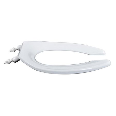 PLUMBING TECHNOLOGIES Plumbing Technologies 4F1E1C-00 Commercial Quality Elongated Toilet Seat with Non-Corrosive Check Hinges; White 4F1E1C-00